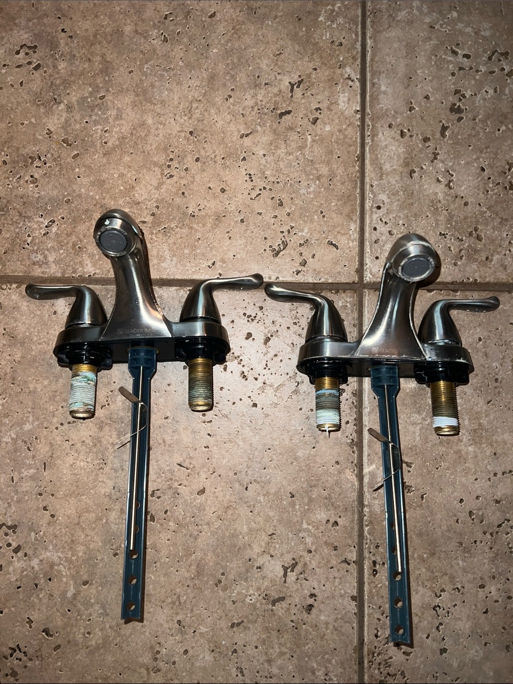 Glacier Bay Satin Nickel Double-Handle Bathroom Sink Faucets